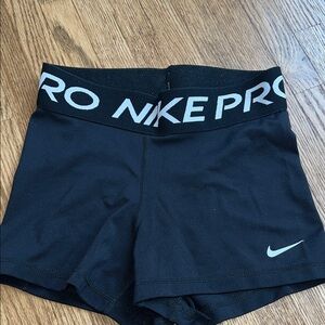 Nike Pro Women's Athletic Black Shorts